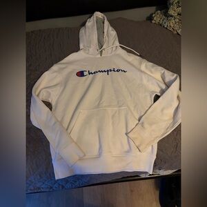 Men’s Champion White Hoodie